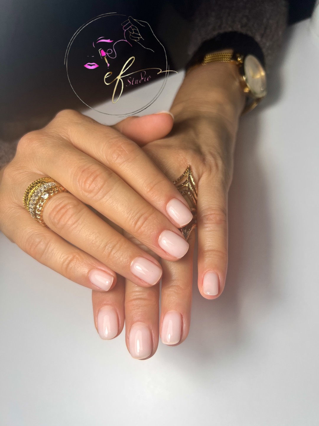 Studio ef #sarajevo Ojačavanje noktiju Gel na prirodne nokte-kratki nokti