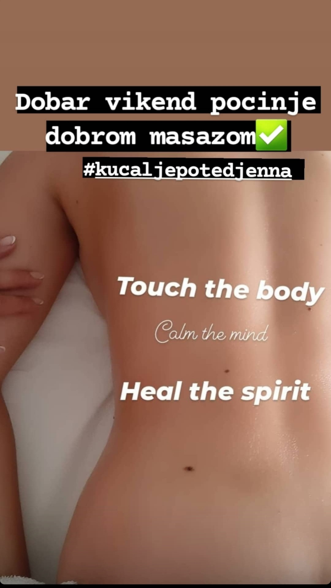 Kuća ljepote Djenna #sarajevo Masaža za opuštanje / relax / antistres Masaža tijela - 60 min