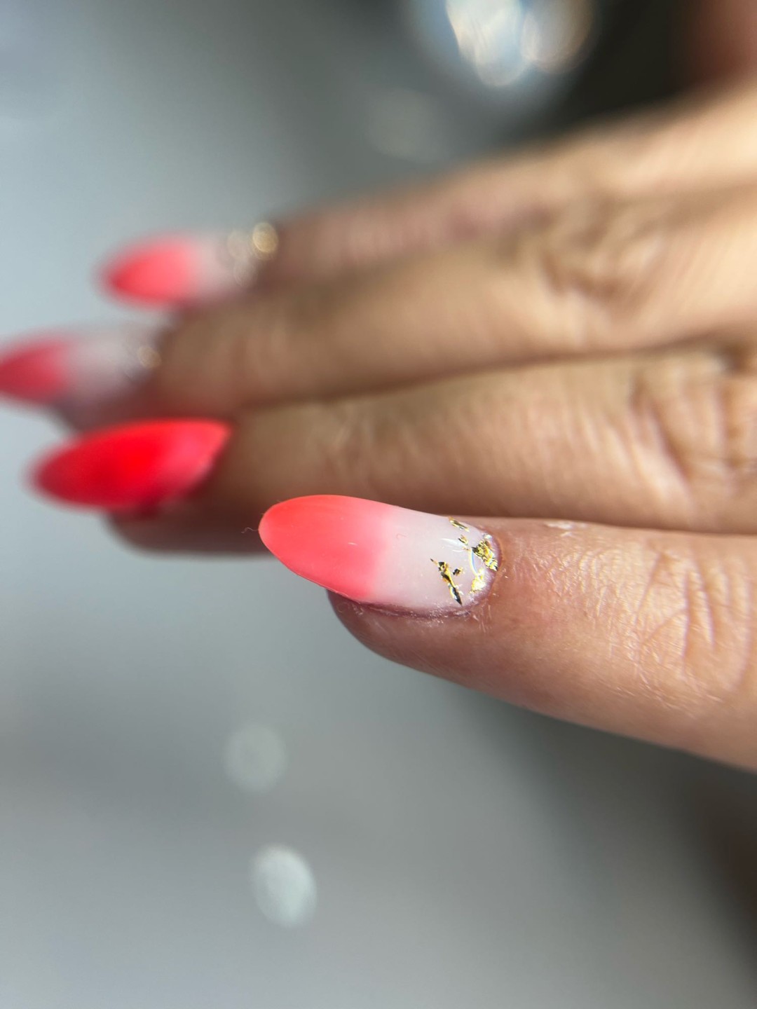 Ella #modrica Izlivanje noktiju Nadogradnja noktiju - M dužina