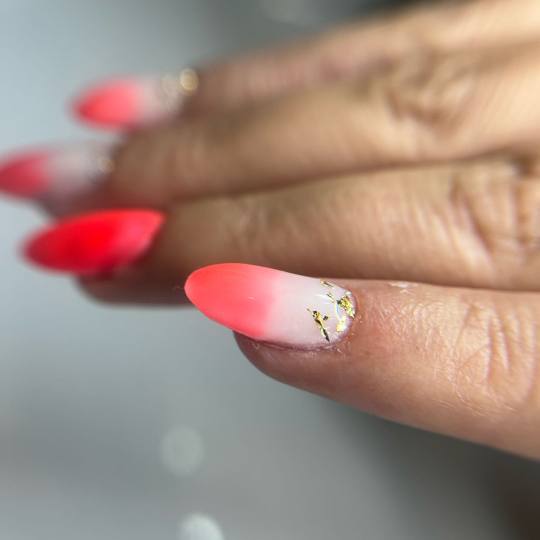 Ella #modrica Izlivanje noktiju Nadogradnja noktiju - M dužina