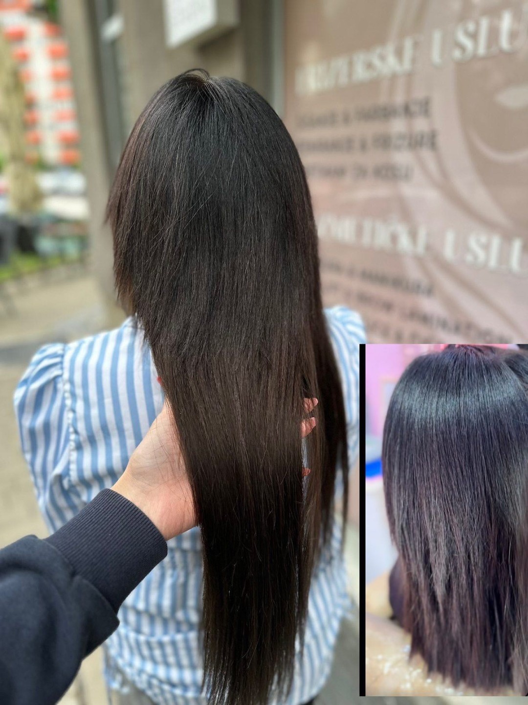 Poezija ljepote #sarajevo Nadogradnja kose Nadogradnja kose jednom bojom - po pramenu