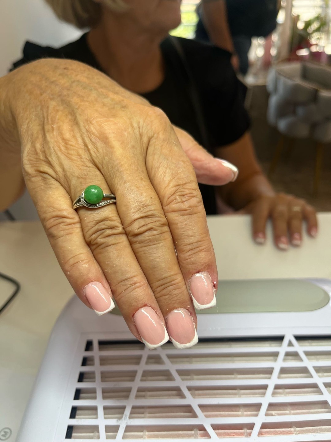 Ella #modrica Izlivanje noktiju Nadogradnja noktiju - M dužina