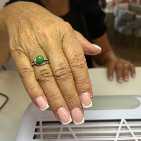 Ella #modrica Izlivanje noktiju Nadogradnja noktiju - M dužina