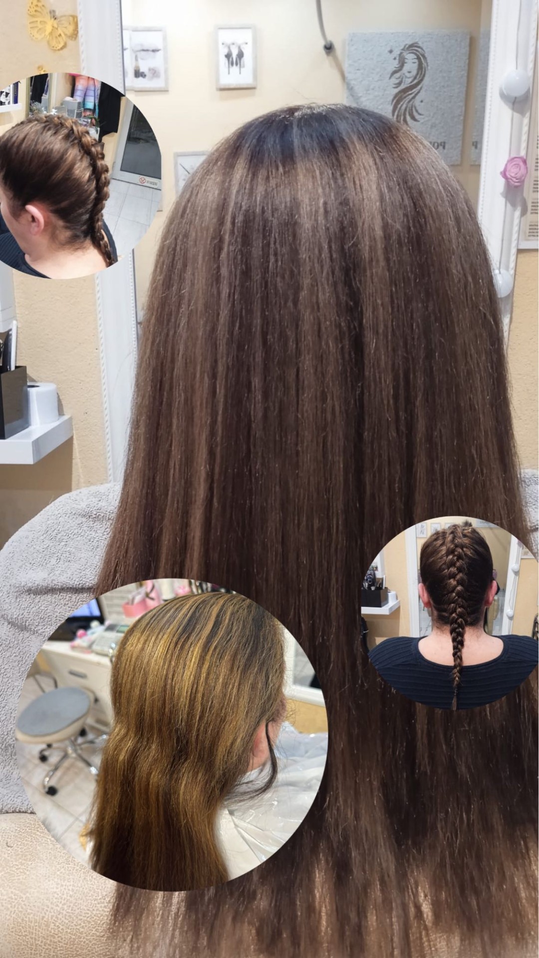 Poezija ljepote #sarajevo Farbanje kose Farbanje cijele dužine + pranje kose + feniranje - srednje duga kosa