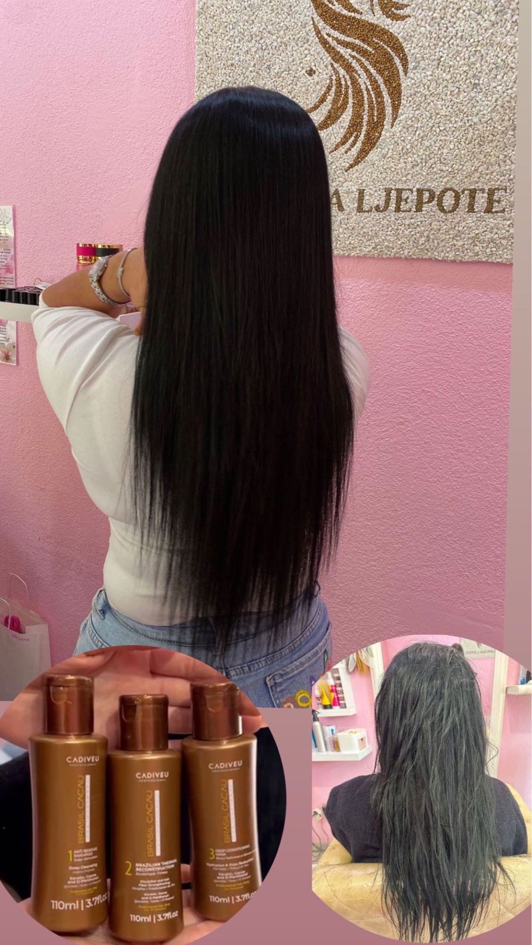 Poezija ljepote #sarajevo Keratinski tretmani Keratinsko ispravljanje kose - duga kosa