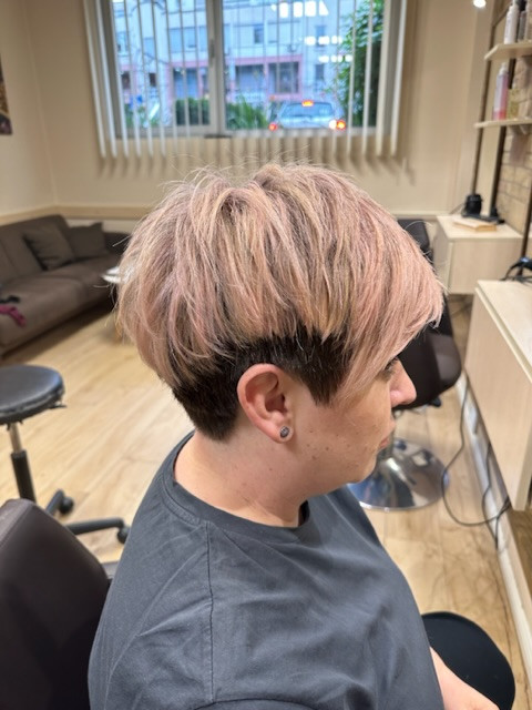 Giselle #sarajevo Farbanje kose Farbanje cijele dužine + šišanje + feniranje - kratka kosa