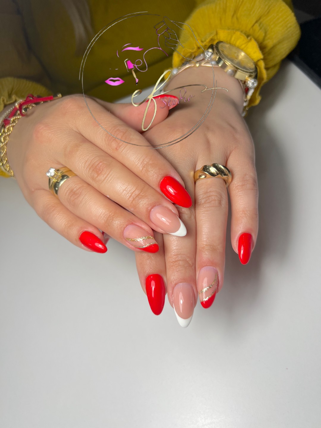 Studio ef #sarajevo Manikir Korekcija noktiju- srednja duzina