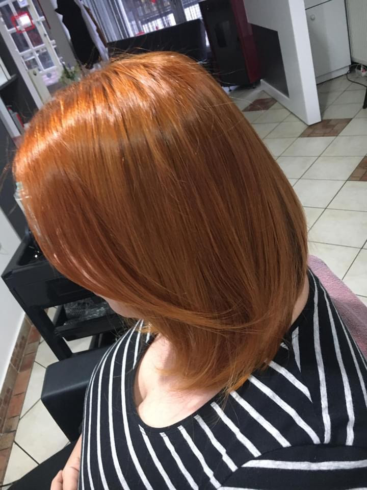 Farbanje cijele dužine kose - kosa srednje dužine - Frisco, Sarajevo Farbanje kose Frizerski saloni Farbanje kose, Sarajevo, Centar - Stari Grad