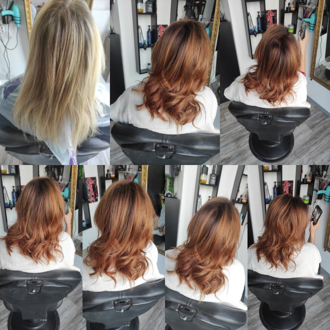 M&A #sarajevo Farbanje kose Farbanje cijele dužine + pranje kose + šišanje + feniranje kose - kratka kosa