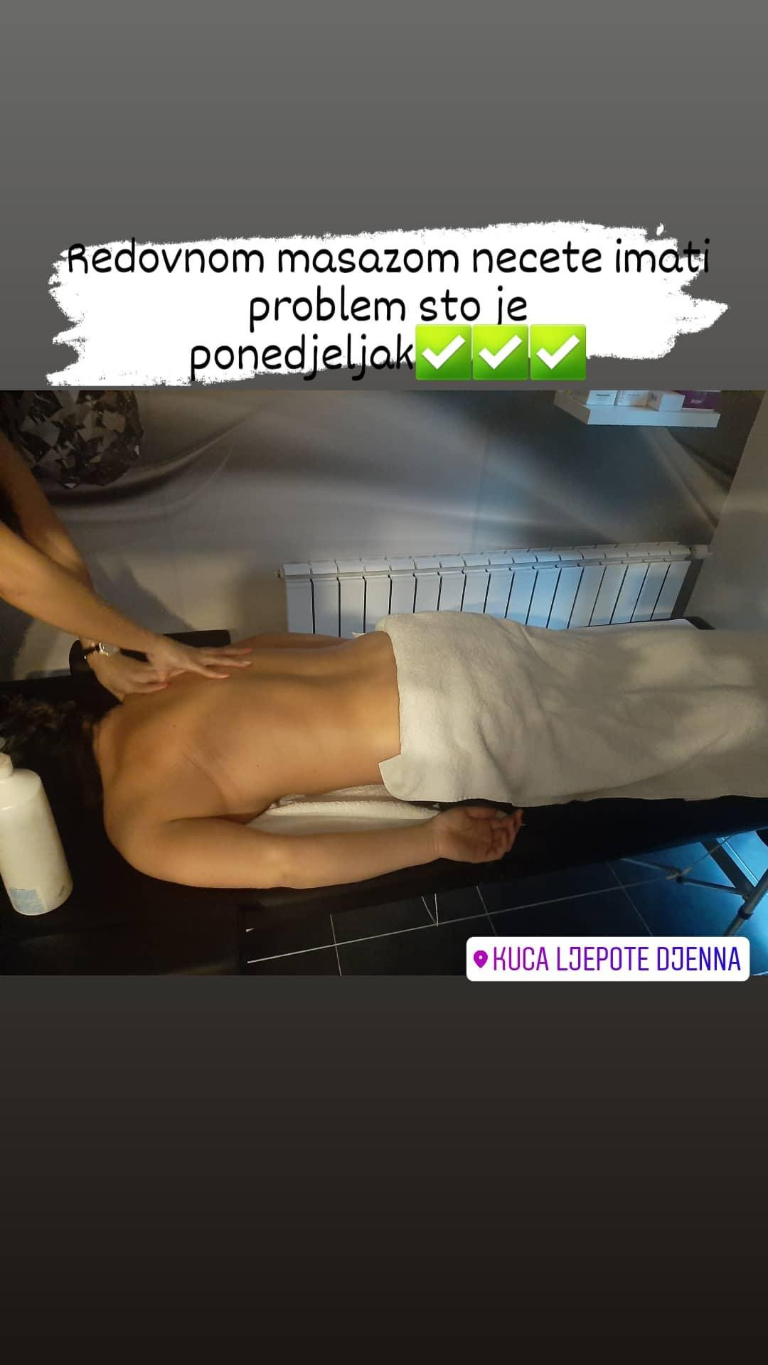 Kuća ljepote Djenna #sarajevo Masaža za opuštanje / relax / antistres Masaža tijela - 30 min