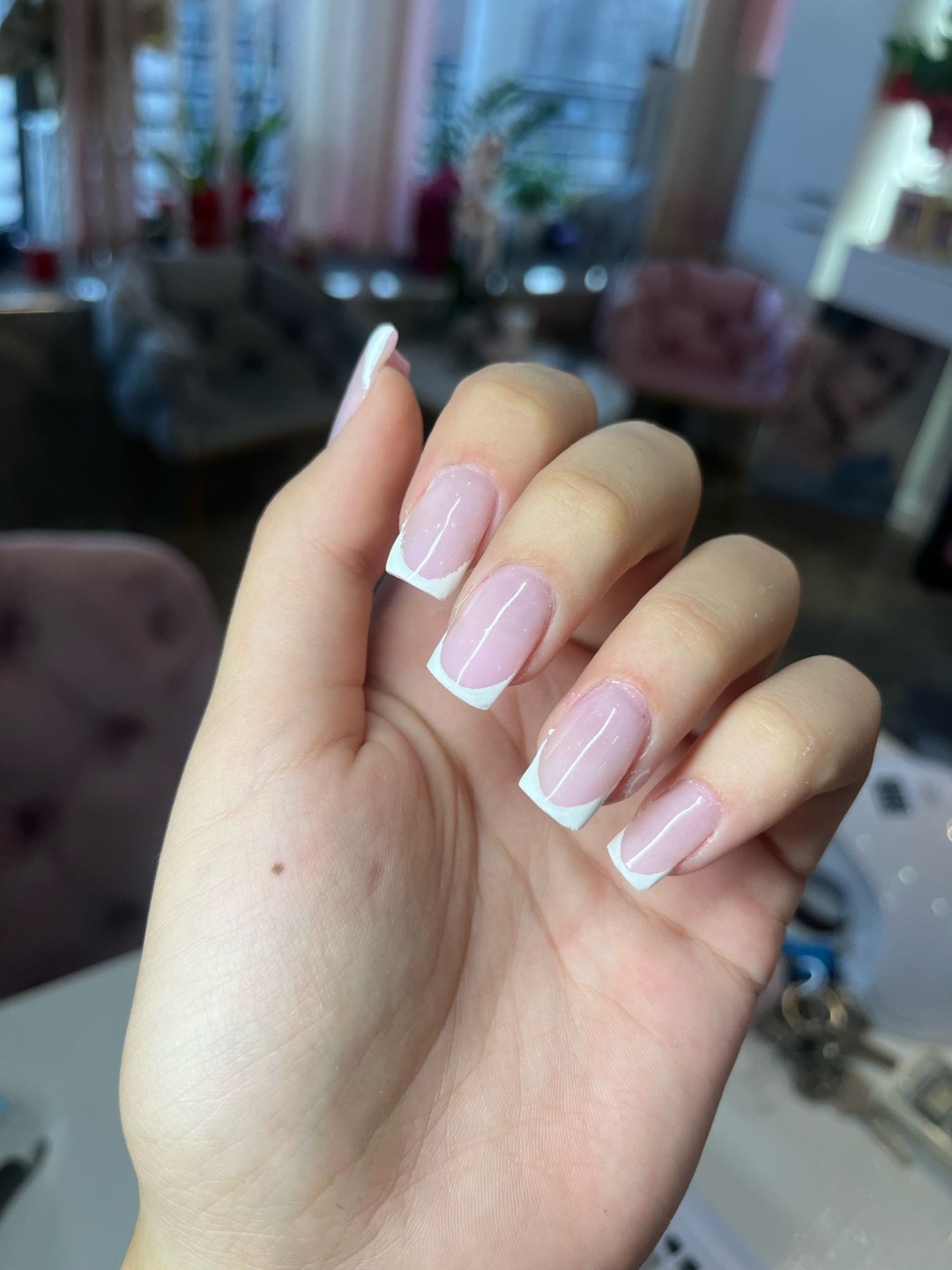 Ella #modrica Izlivanje noktiju Nadogradnja noktiju - S dužina