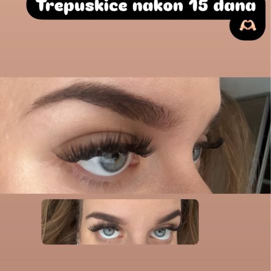Poezija ljepote #sarajevo Nadogradnja trepavica Nadogradnja trepavica - ruski volumen