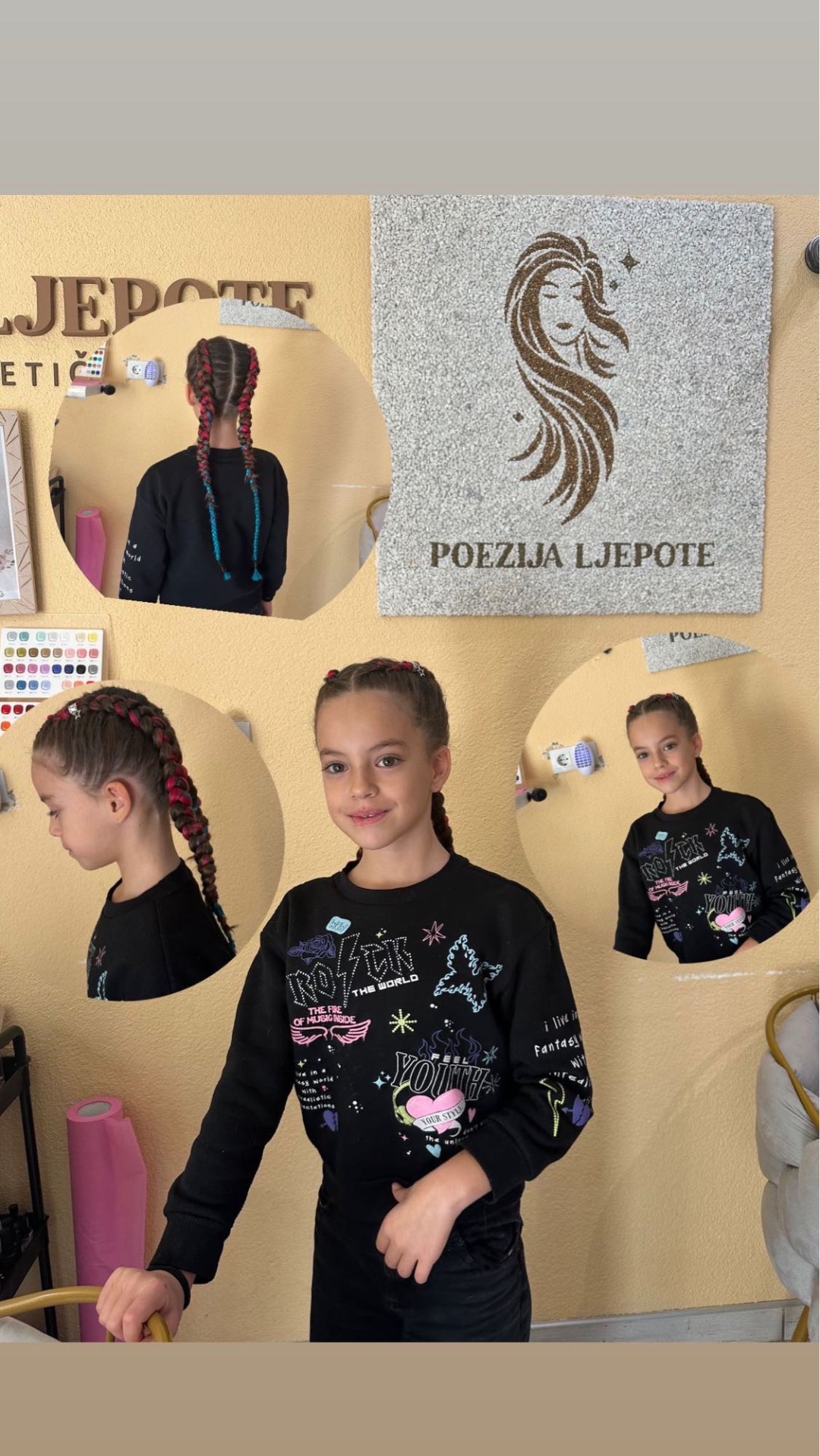 Poezija ljepote #sarajevo Gel lak Pletenice u boji