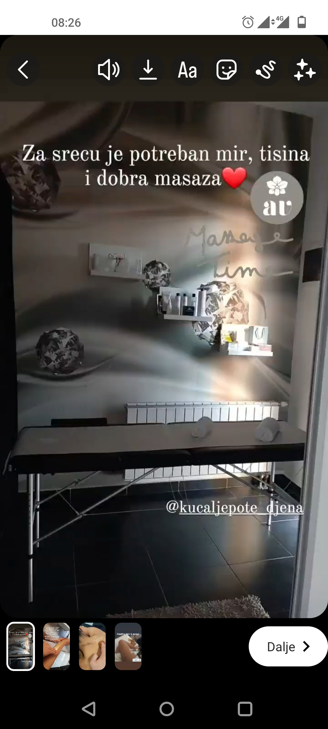 Kuća ljepote Djenna #sarajevo Masaža za opuštanje / relax / antistres Masaža tijela - 60 min