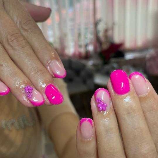 Ella #modrica Izlivanje noktiju Nadogradnja noktiju - S dužina