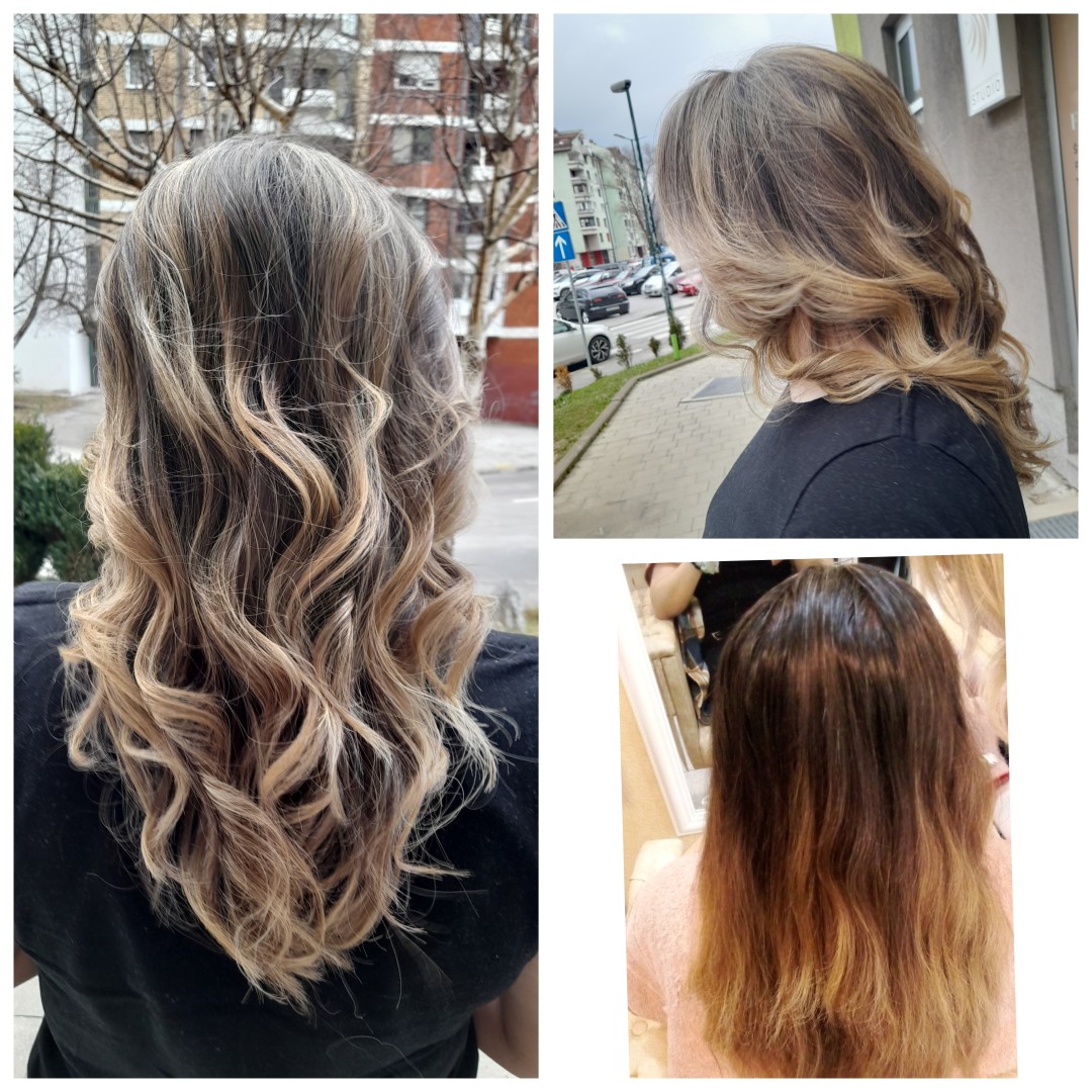 Poezija ljepote #sarajevo Ombre, sombre, balayage Balayage / ombre + šišanje + feniranje - sve dužine