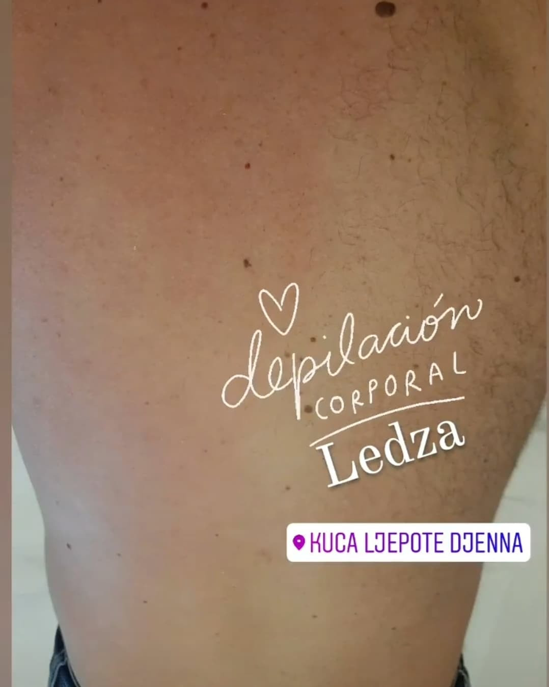 Kuća ljepote Djenna #sarajevo Depilacija šećernom pastom Depilacija leđa šećernom pastom