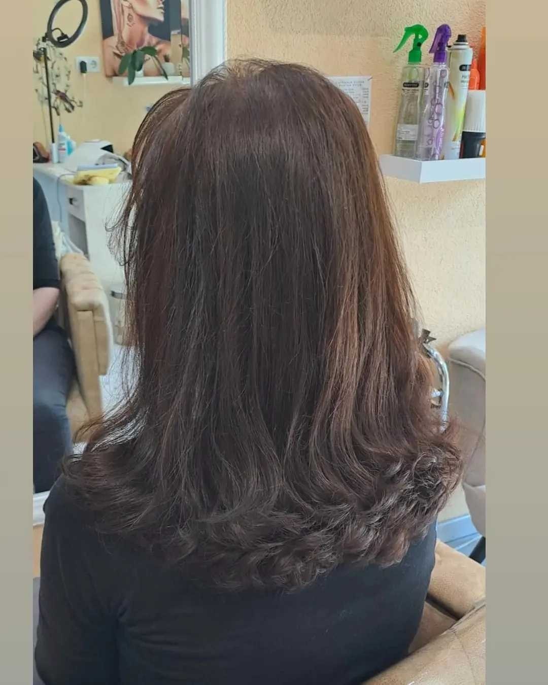 Farbanje cijele dužine + pranje kose + feniranje - duga kosa - Poezija ljepote, Sarajevo Farbanje kose Frizerski saloni Farbanje kose, Sarajevo, Novo Sarajevo - Novi Grad