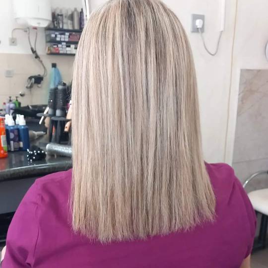 Snježana #sarajevo Pramenovi Pramenovi na foliju - kosa srednje dužine