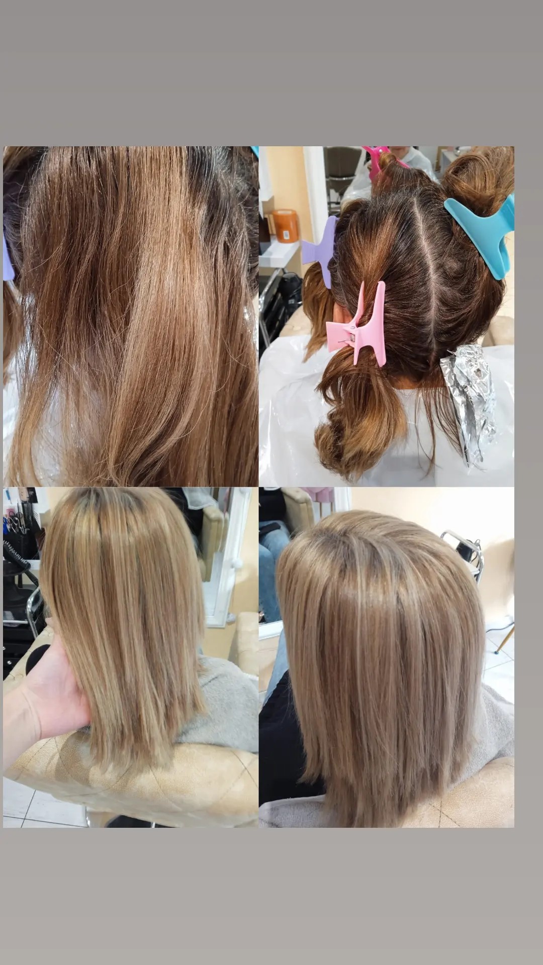 Poezija ljepote #sarajevo Farbanje kose Povrsinski Pramenovi na foliju + žensko šišanje + feniranje - kratka kosa