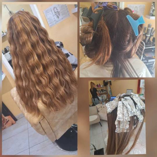Poezija ljepote #sarajevo Farbanje kose Povrsinski Pramenovi na foliju + žensko šišanje + feniran