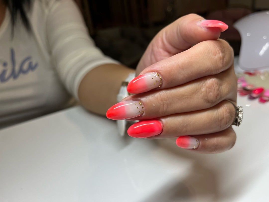 Ella #modrica Izlivanje noktiju Nadogradnja noktiju - M dužina