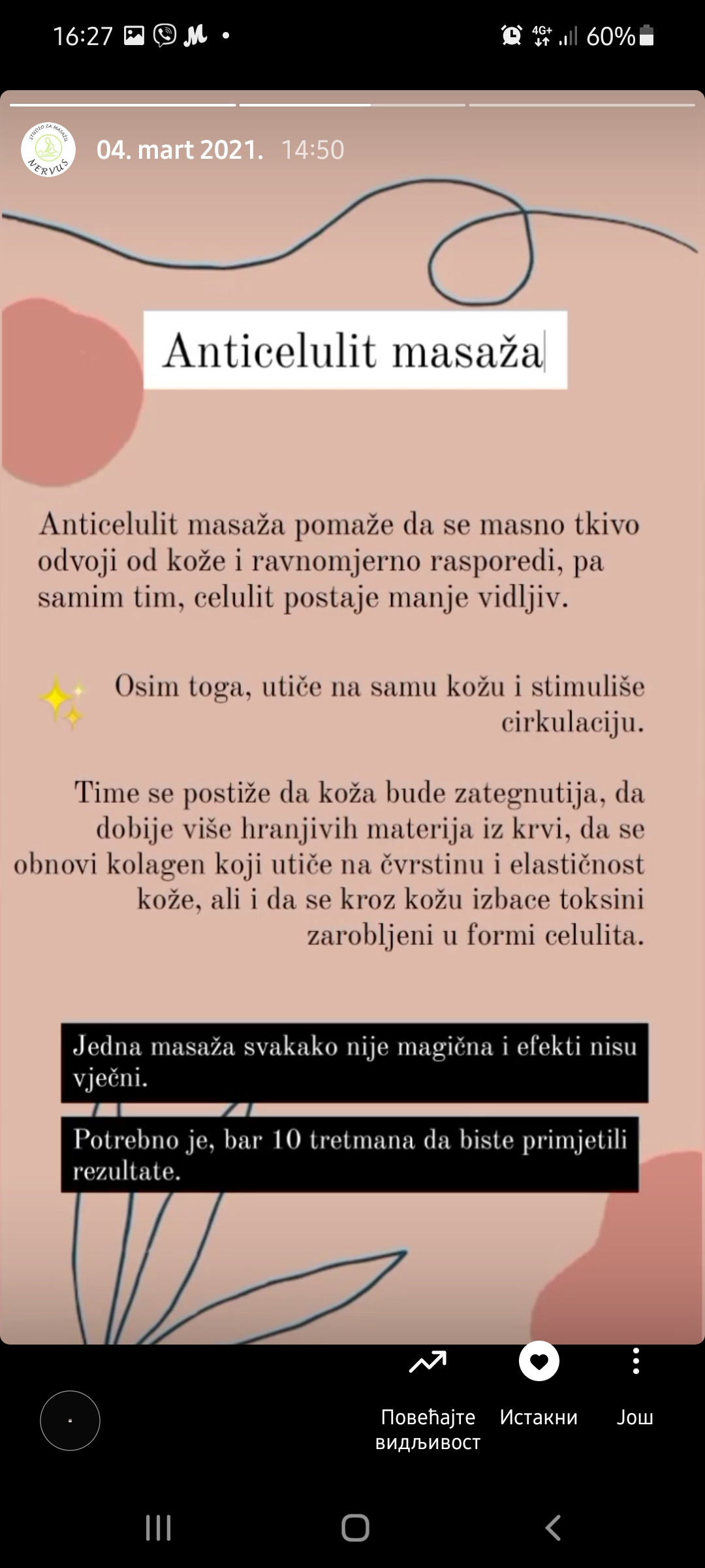 Nervus #banjaluka Anticelulit masaža Anticelulit masaža