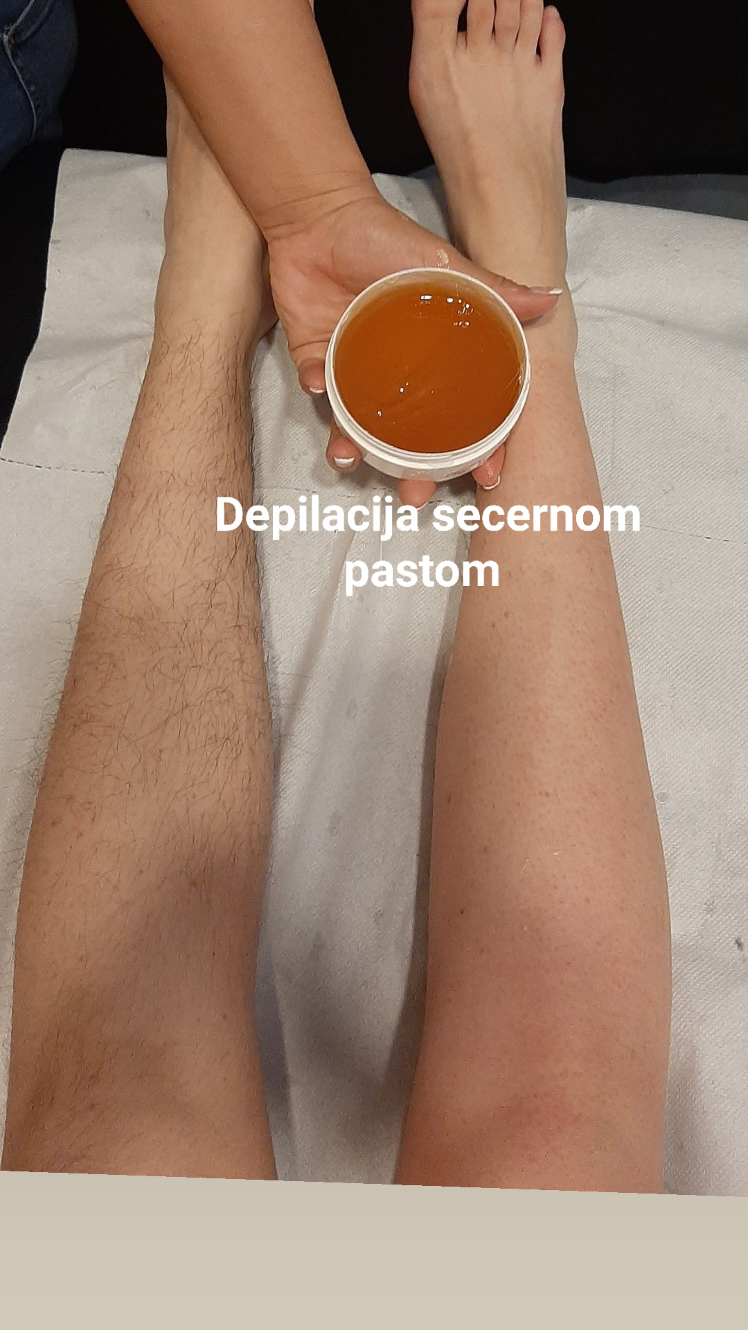 Kuća ljepote Djenna #sarajevo Depilacija šećernom pastom Depilacija nogu šećernom pastom