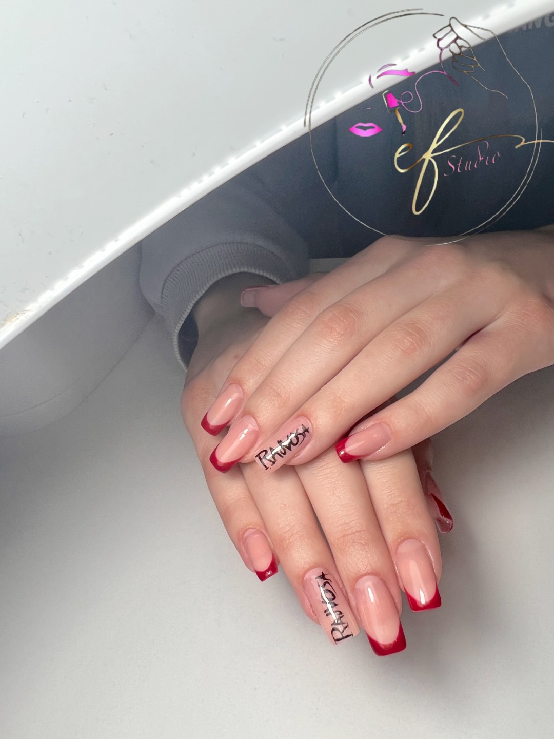 Studio ef #sarajevo Manikir Nadogradnja noktiju tipsama-srednja duzina