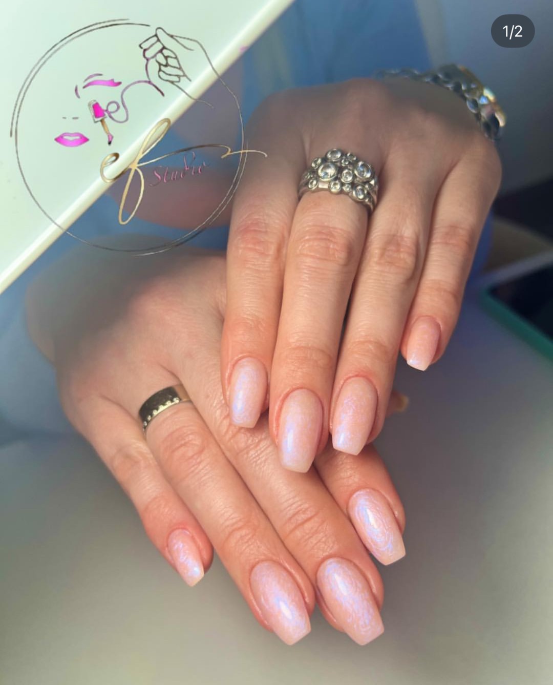 Studio ef #sarajevo Manikir Gel na prirodne nokte- srednji nokti