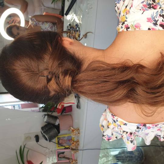 Ella #modrica svecana frizura, niski rep talasi❤