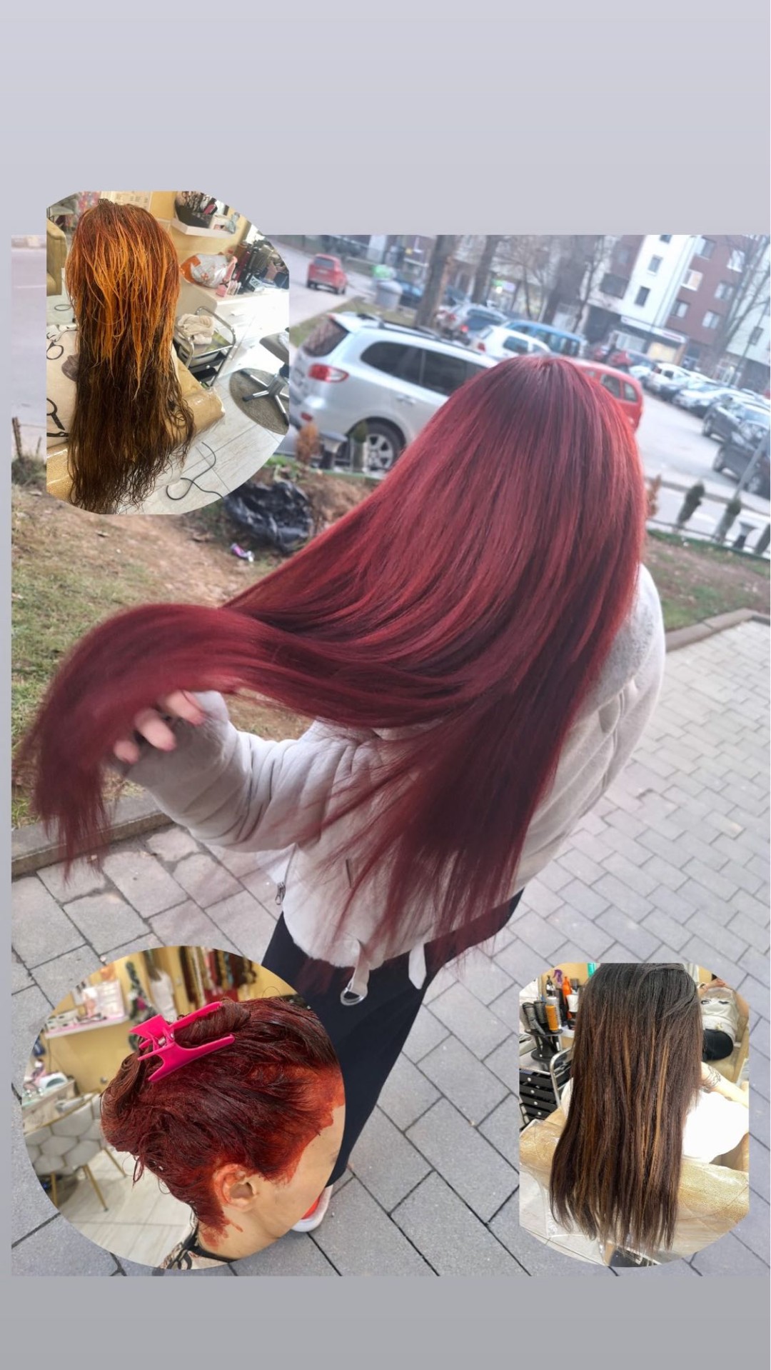 Nadogradnja kose ombre 2 boje - po pramenu - Poezija ljepote, Sarajevo Nadogradnja kose Frizerski saloni Nadogradnja kose, Sarajevo, Novo Sarajevo - Novi Grad