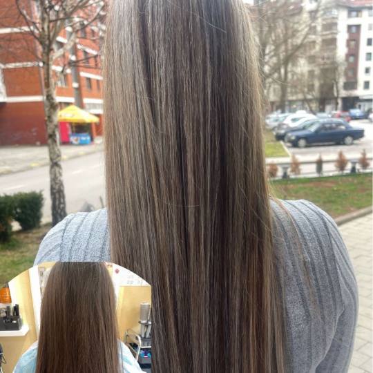 Poezija ljepote #sarajevo Pramenovi pramenovi sisanje feniranje preliv- ekstra duga kosa