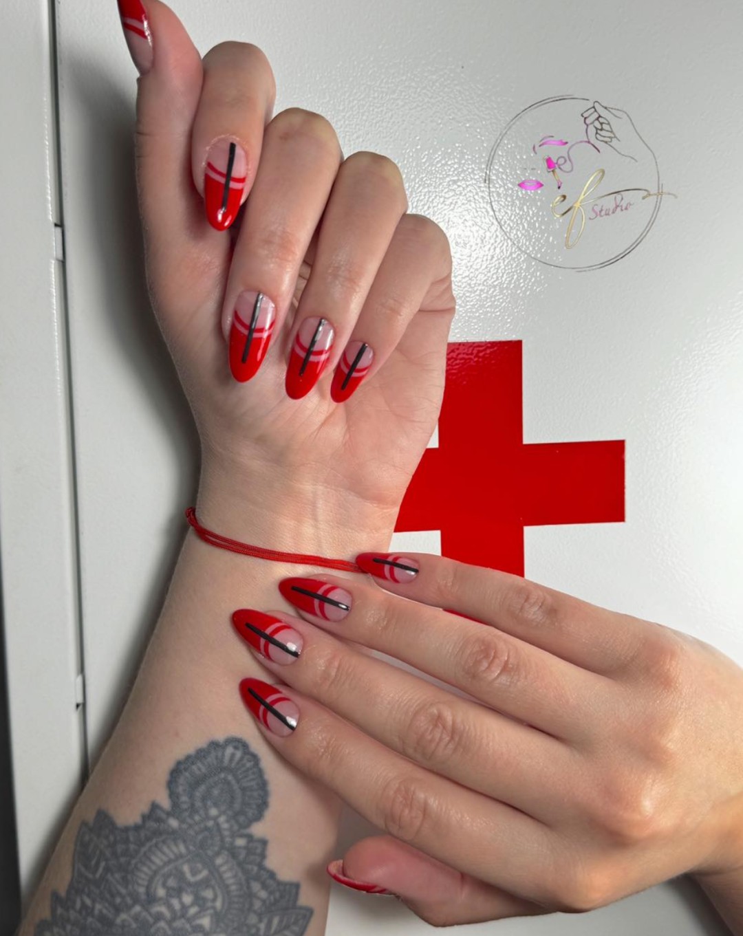 Studio ef #sarajevo Manikir Korekcija noktiju- srednja duzina