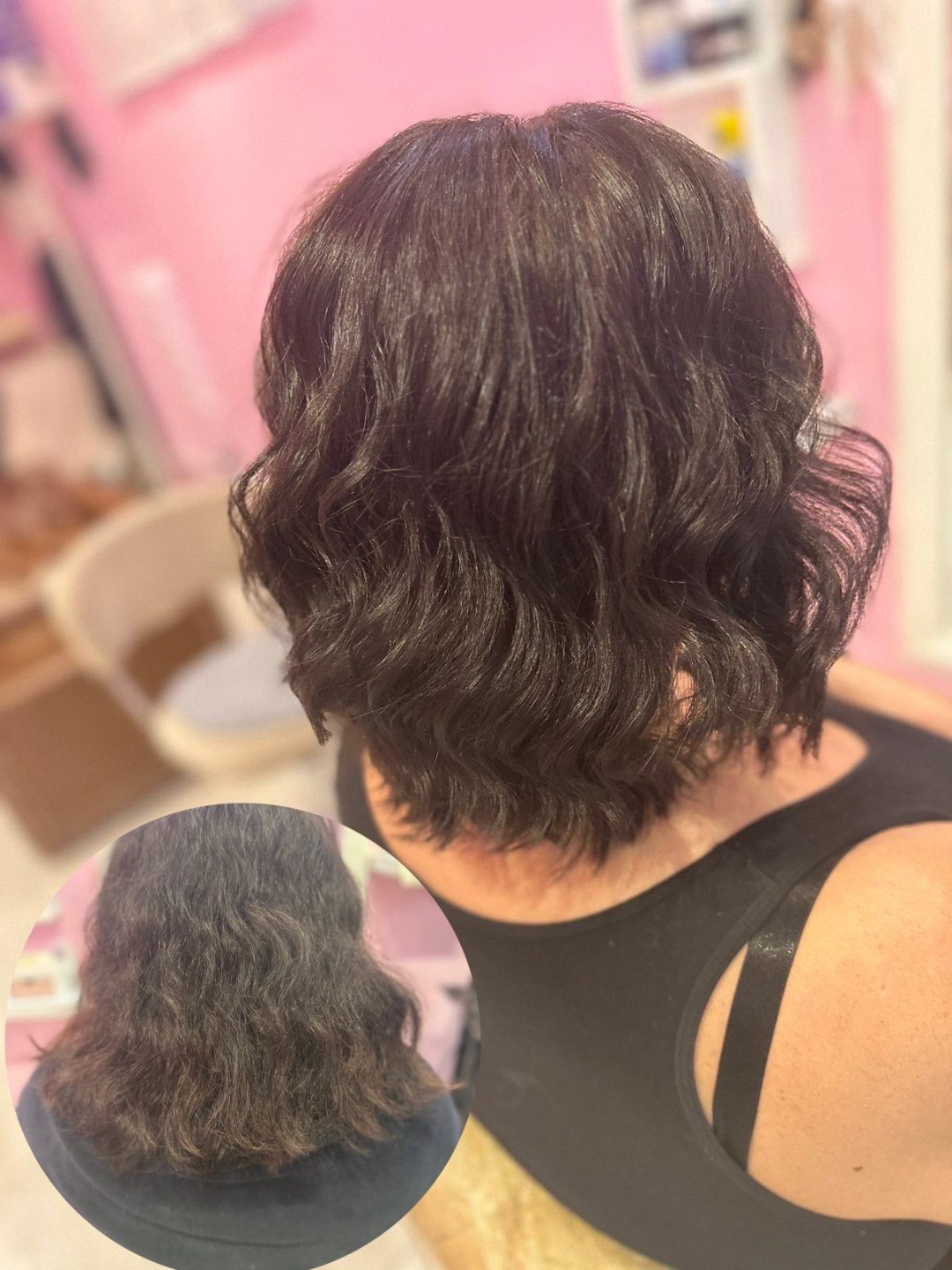 Poezija ljepote #sarajevo Farbanje kose Farbanje cijele dužine + žensko šišanje + feniranje - kosa srednje dužine