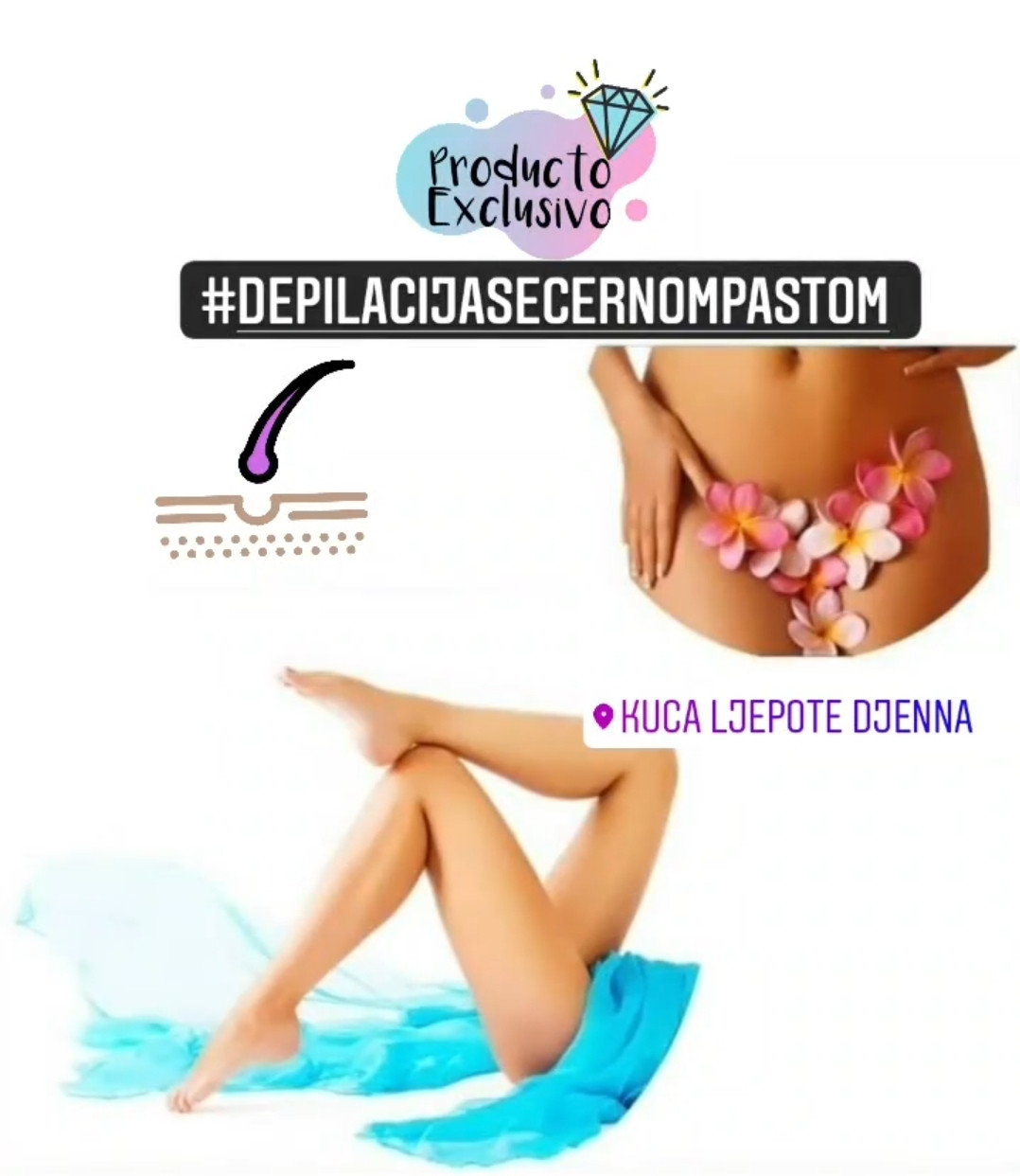 Kuća ljepote Djenna #sarajevo Depilacija šećernom pastom Depilacija nogu šećernom pastom