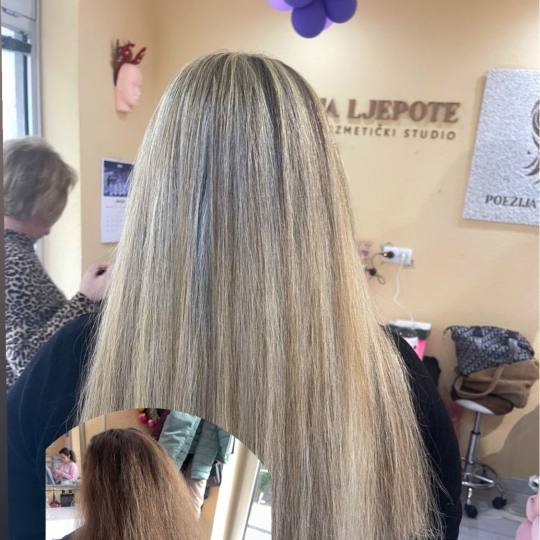 Poezija ljepote #sarajevo Pramenovi Pramenovi na foliju - duga kosa