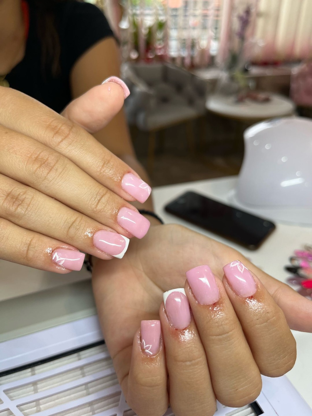 Ella #modrica Izlivanje noktiju Nadogradnja noktiju - S dužina