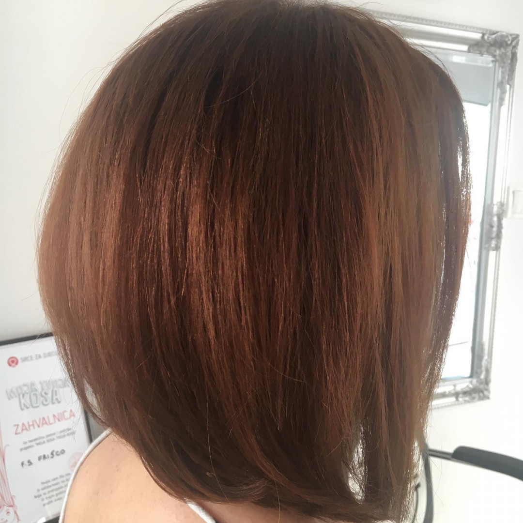 Farbanje cijele dužine kose - kosa srednje dužine - Frisco, Sarajevo Farbanje kose Frizerski saloni Farbanje kose, Sarajevo, Centar - Stari Grad