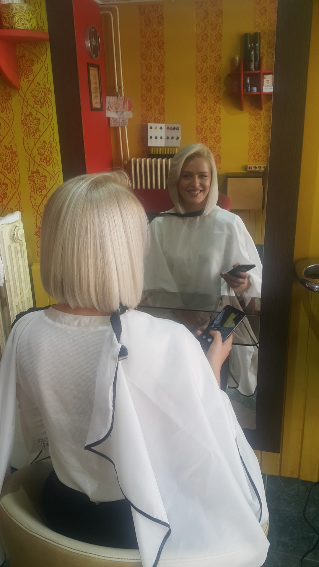 Cabello #sarajevo Feniranje i stilizovanje Feniranje na ravno - kosa srednje dužine