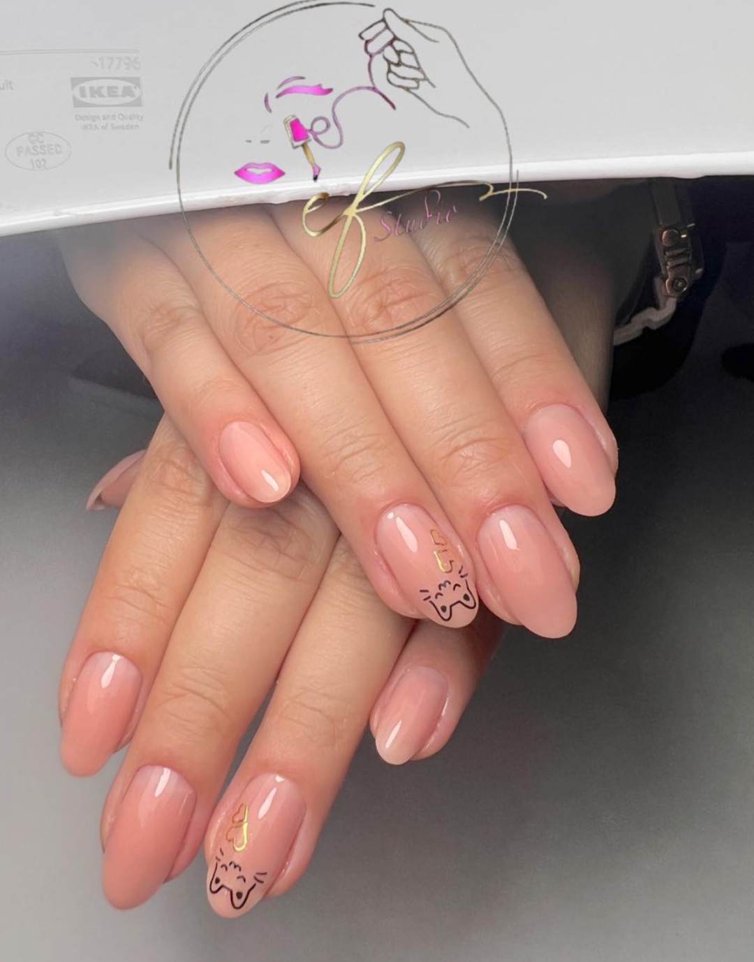 Studio ef #sarajevo Manikir Gel na prirodne nokte- srednji nokti