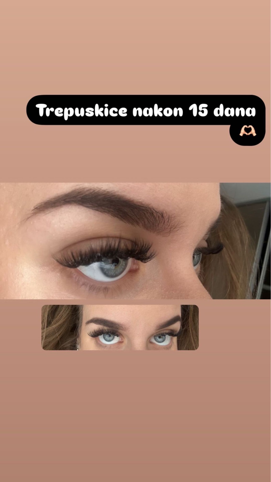 Poezija ljepote #sarajevo Nadogradnja trepavica Nadogradnja trepavica - ruski volumen