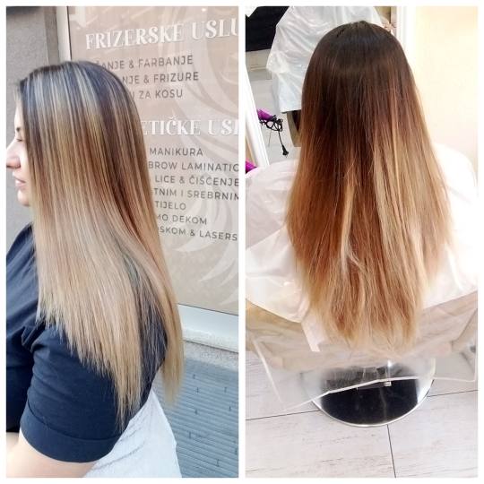 Poezija ljepote #sarajevo Ombre, sombre, balayage Balayage / ombre + šišanje + feniranje - sve du�