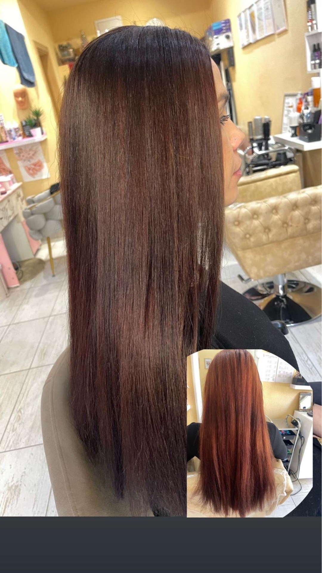 Poezija ljepote #sarajevo Farbanje kose Farbanje cijele dužine + žensko šišanje + feniranje - ekstra duga kosa