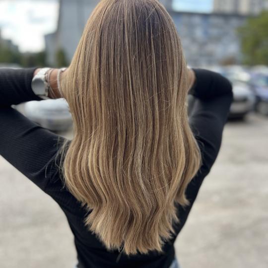 Zlatokosa #sarajevo Pramenovi Pramenovi na foliju + farbanje + žensko šišanje + feniranje - sve d