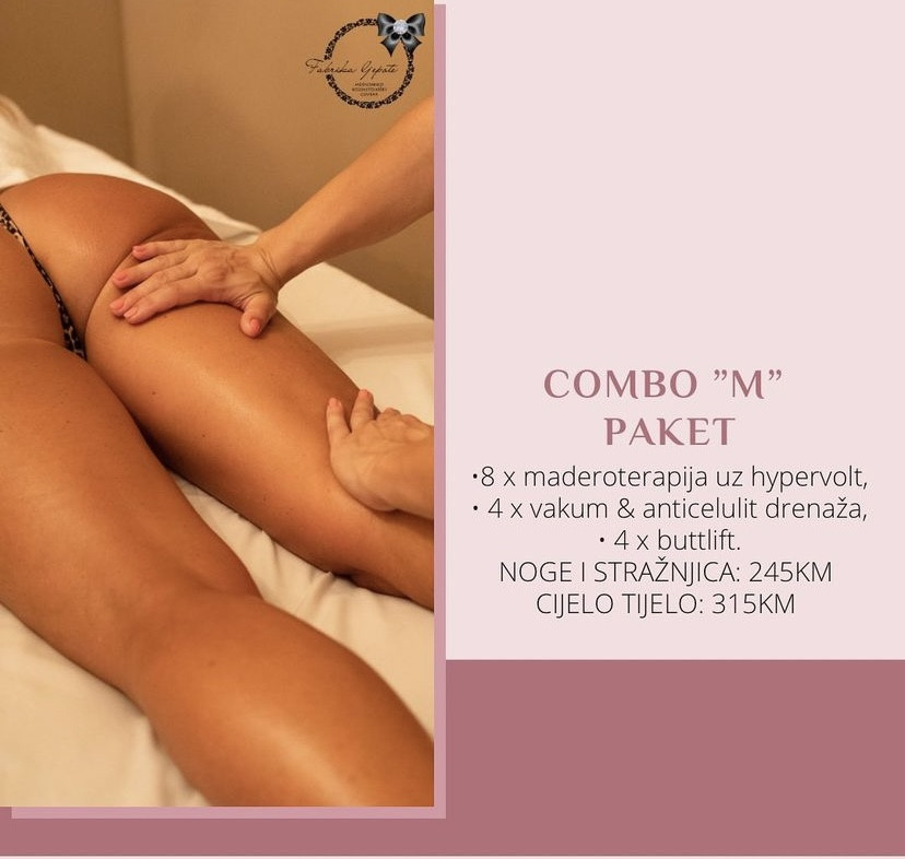 Combo M paket - maderoterapija noge + gluteus - Fabrika ljepote, Sarajevo Anticelulit masaža Masaža Anticelulit masaža, Sarajevo, Istočno Sarajevo