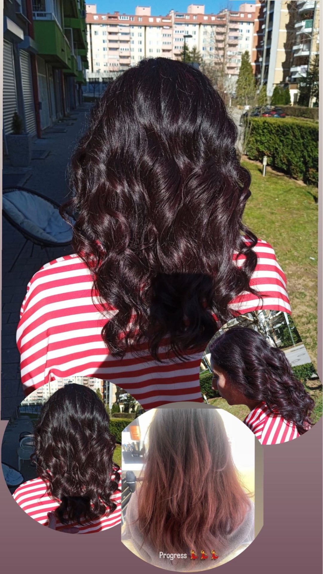 Poezija ljepote #sarajevo Farbanje kose Farbanje cijele dužine + žensko šišanje + feniranje - kosa srednje dužine