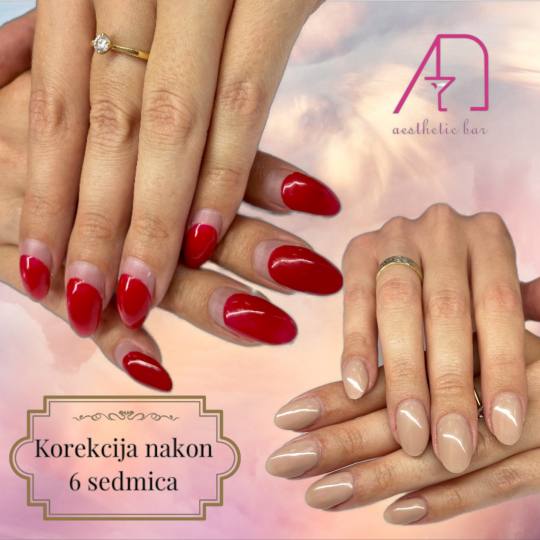 AEsthetic Bar Academy #sarajevo Ojačavanje noktiju Ojačavanje prirodnih noktiju gelom