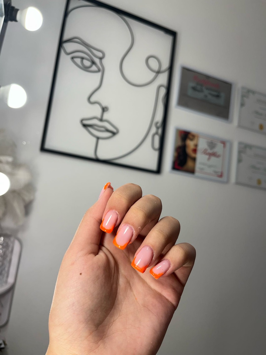 Ella #modrica Izlivanje noktiju Nadogradnja noktiju - S dužina