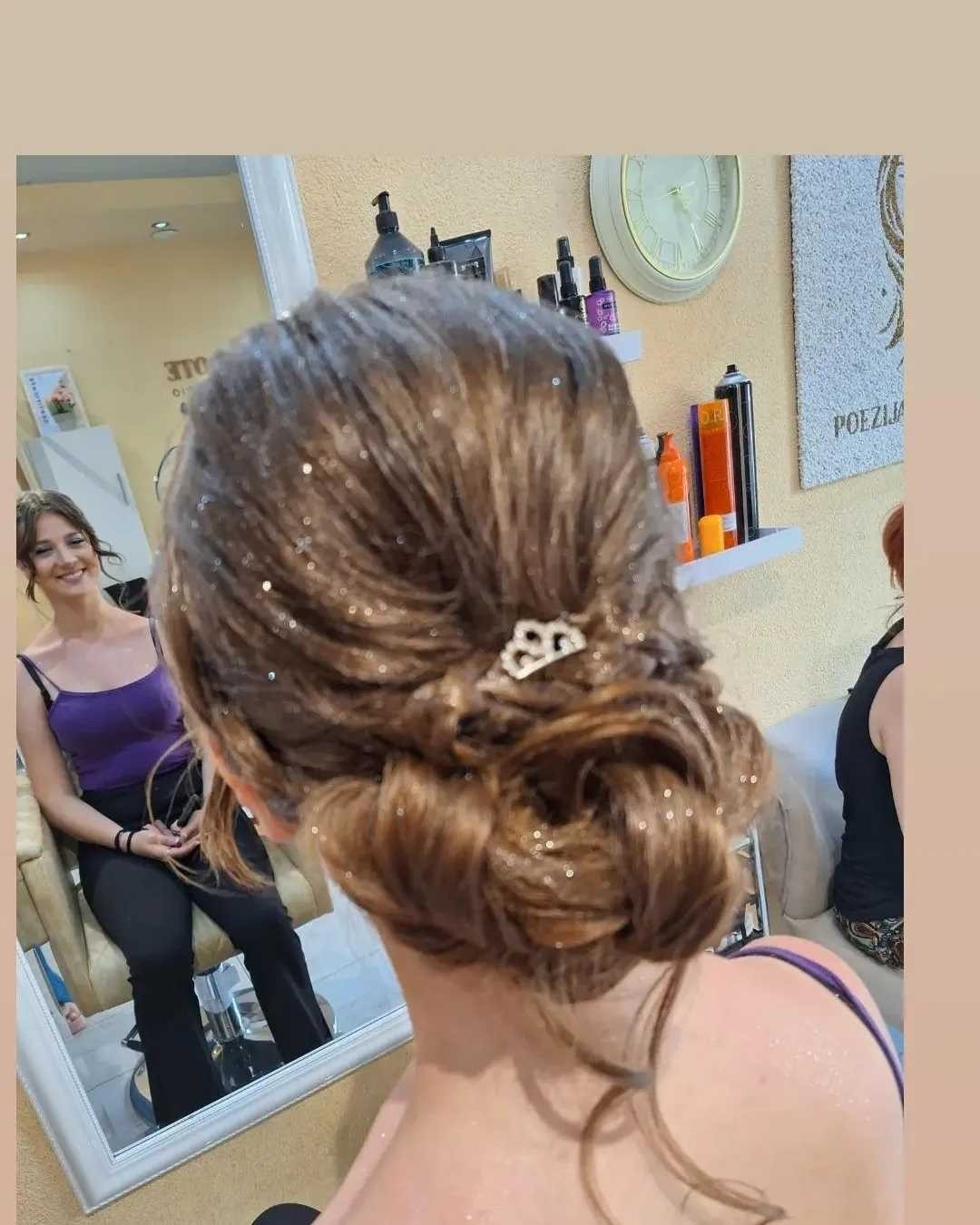 Poezija ljepote #sarajevo Svečane i frizure za svadbu Svečana frizura + profesionalno šminkanje